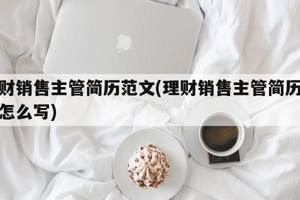 理财销售主管简历范文(理财销售主管简历范文怎么写)